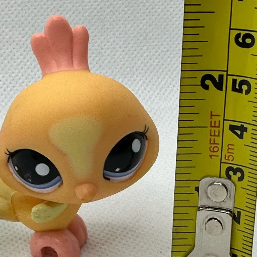 Orange and Yellow Pastel Peacock‎ Bird Littlest Pet Shop.  Guaranteed authentic